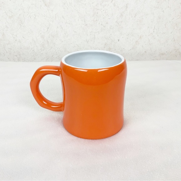 3D Orange Sugar Skull Mug 16 Oz Fall Halloween Day Of The Dead Spooky - Picture 3 of 6